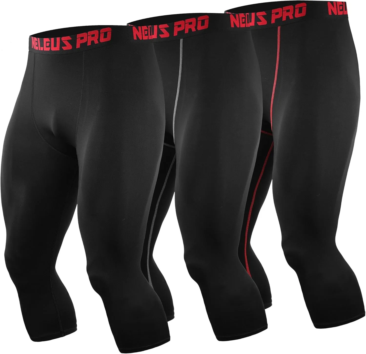 NELEUS Men's Dry Fit Compression Pants Workout Running Leggings