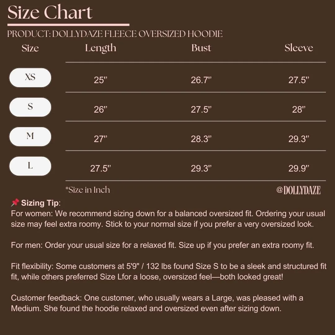 Oversized Hoodies Fleece Sweatshirts Long Sleeve Sweaters Pullover Trendy Comfort