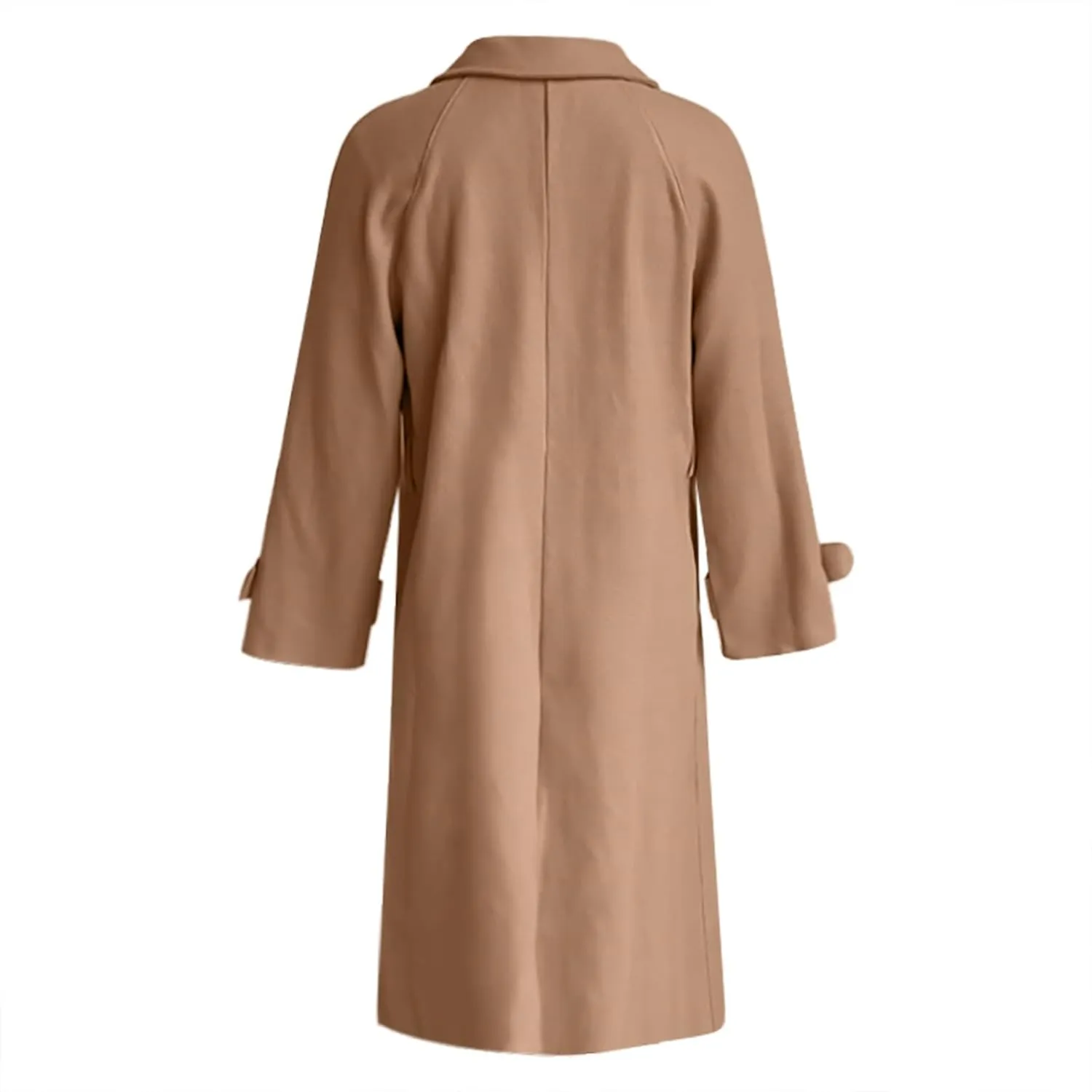 Petite Trench Coat Casual Fuzzy Jacket Loose Fitting Warm Winter Outwear Fashion Lapel Jacket Coats Overcoat for