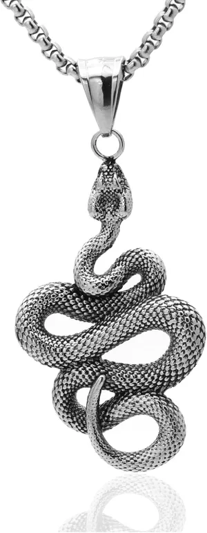 Punk Jewelry Animal Snake Pendant Cool Necklace