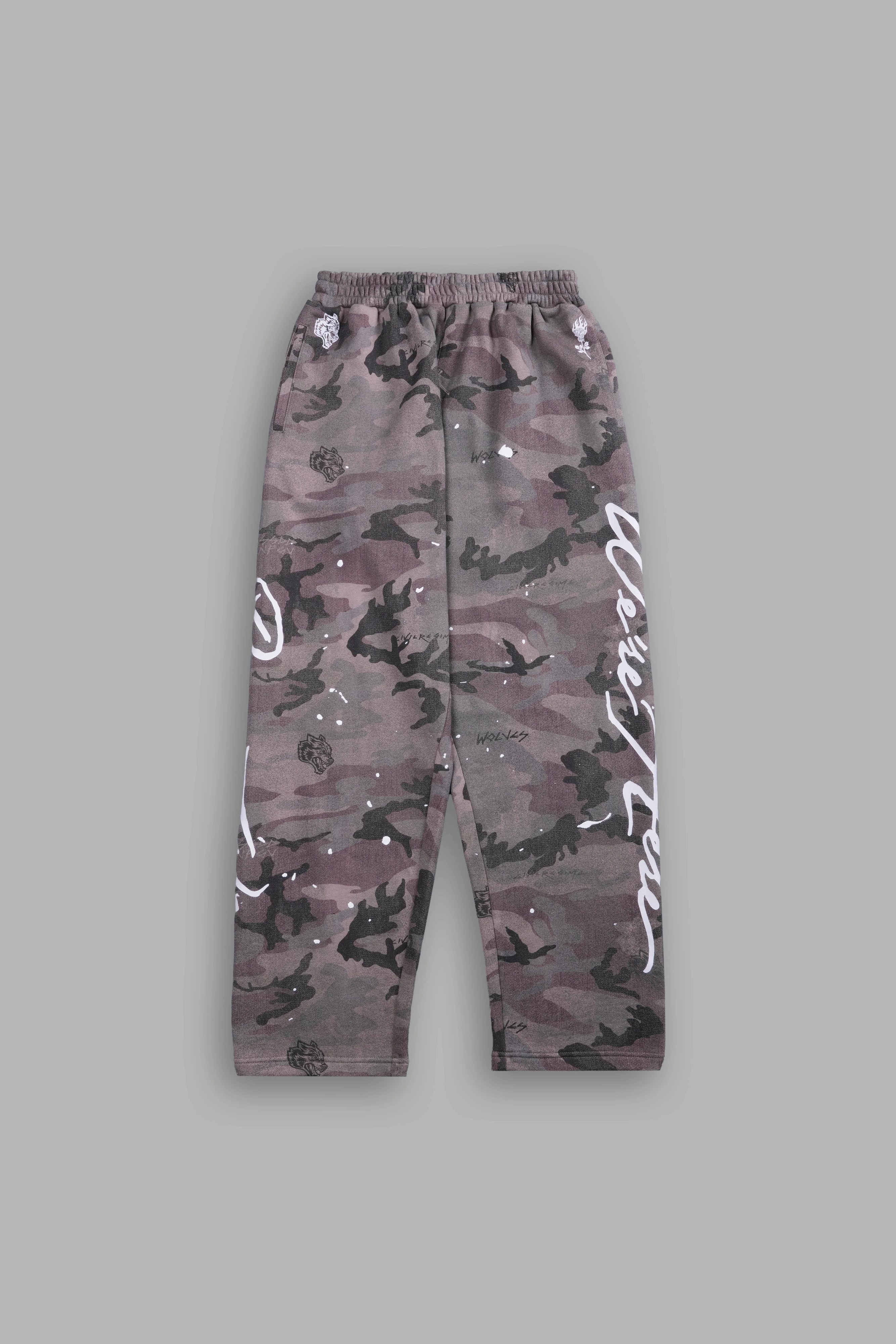 Roses While We're Here She Kumite Sweat Pants in Blooming Woodland Camo