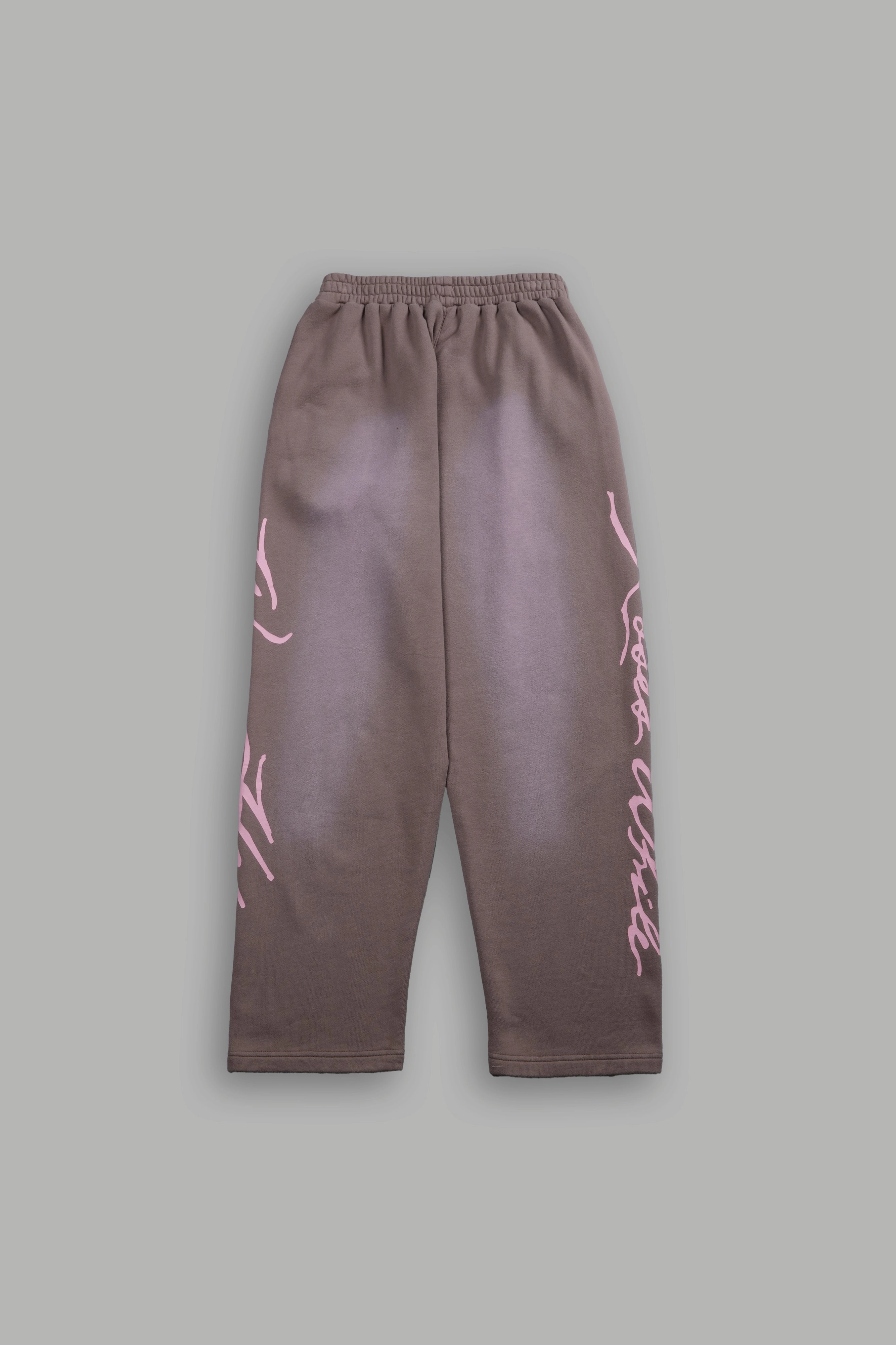 Roses While We're Here She Kumite Sweat Pants in Mojave Brown Sun Fade