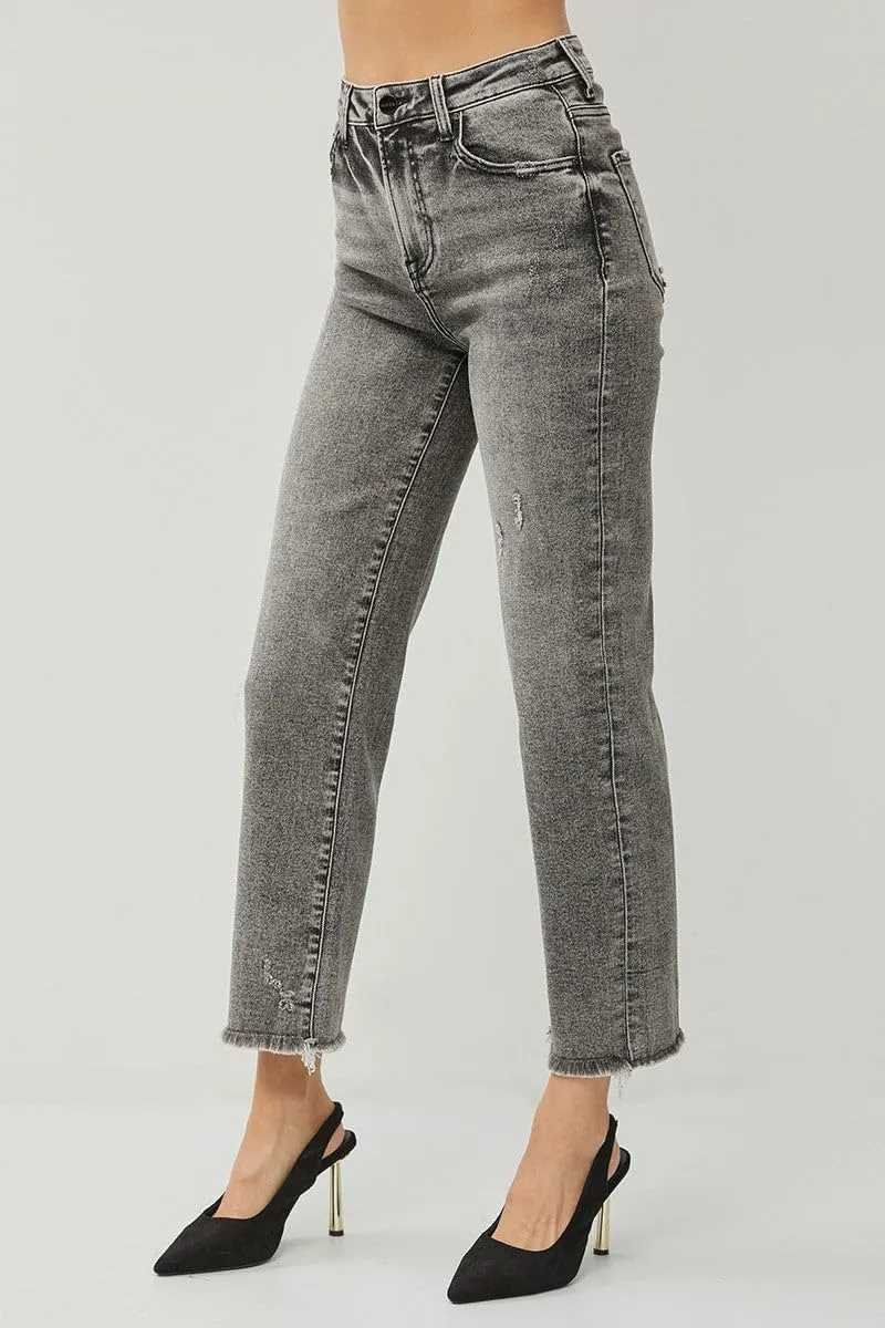 SALT TREE Risen Jeans - High Rise Straight Jeans - RDP5116