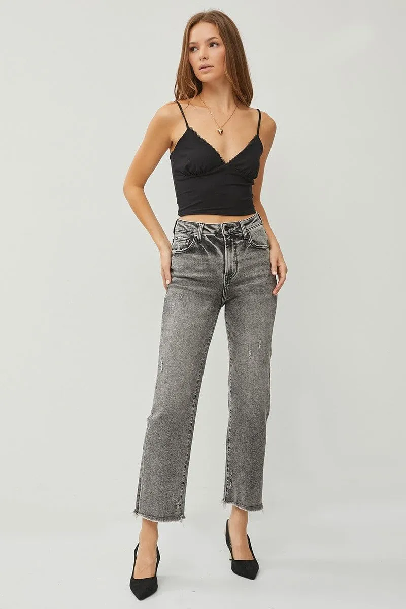 SALT TREE Risen Jeans - High Rise Straight Jeans - RDP5116