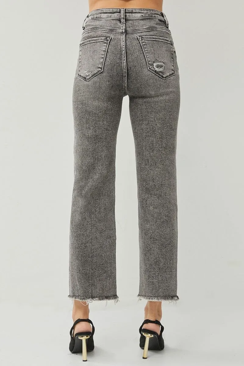 SALT TREE Risen Jeans - High Rise Straight Jeans - RDP5116