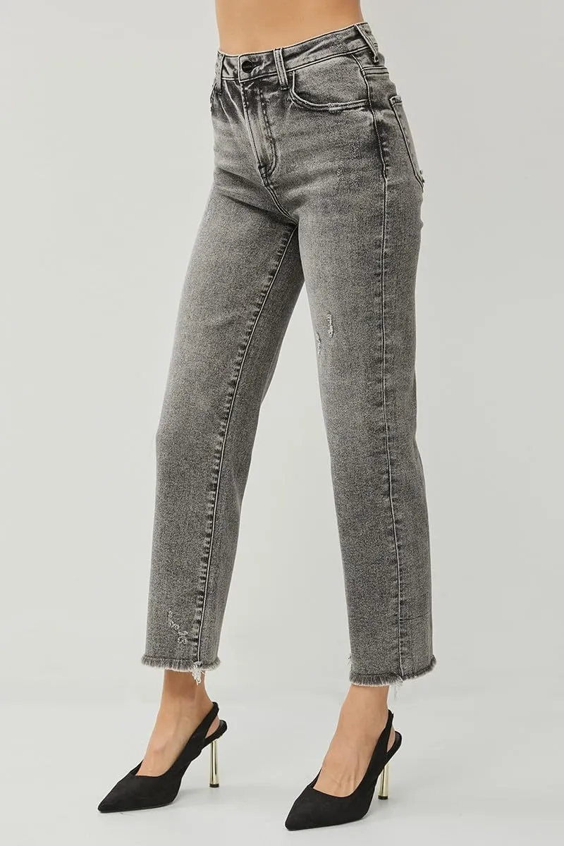 SALT TREE Risen Jeans - High Rise Straight Jeans - RDP5116