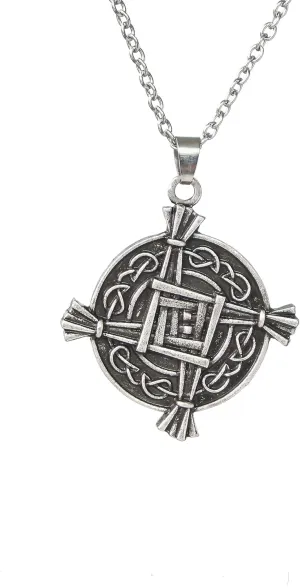 St. Brigid Pendant Necklace Irish Celtic Cross Necklace