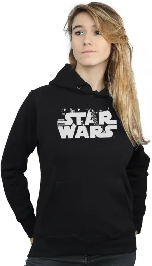 Star Wars Women's Minimalist Logo Hoodie Black Small
