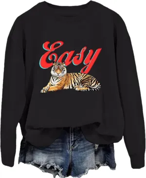Tiger Easy Sweatshirt for Men and Women - Festival Style
