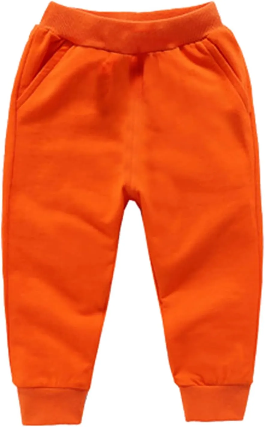 Toddler Boy Sweatpants Cotton Pull on Joggers Kids Solid Elastic Waist Baggy Sweat Boys Casual Comfy Pants