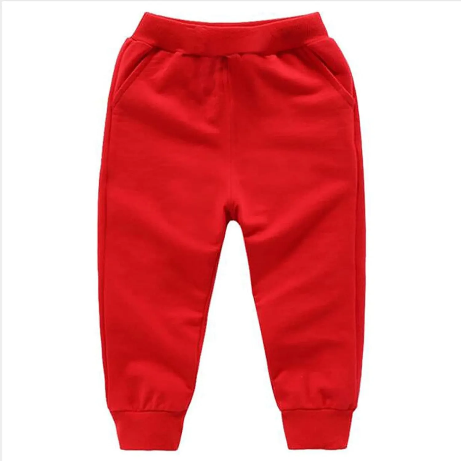 Toddler Boy Sweatpants Cotton Pull on Joggers Kids Solid Elastic Waist Baggy Sweat Boys Casual Comfy Pants