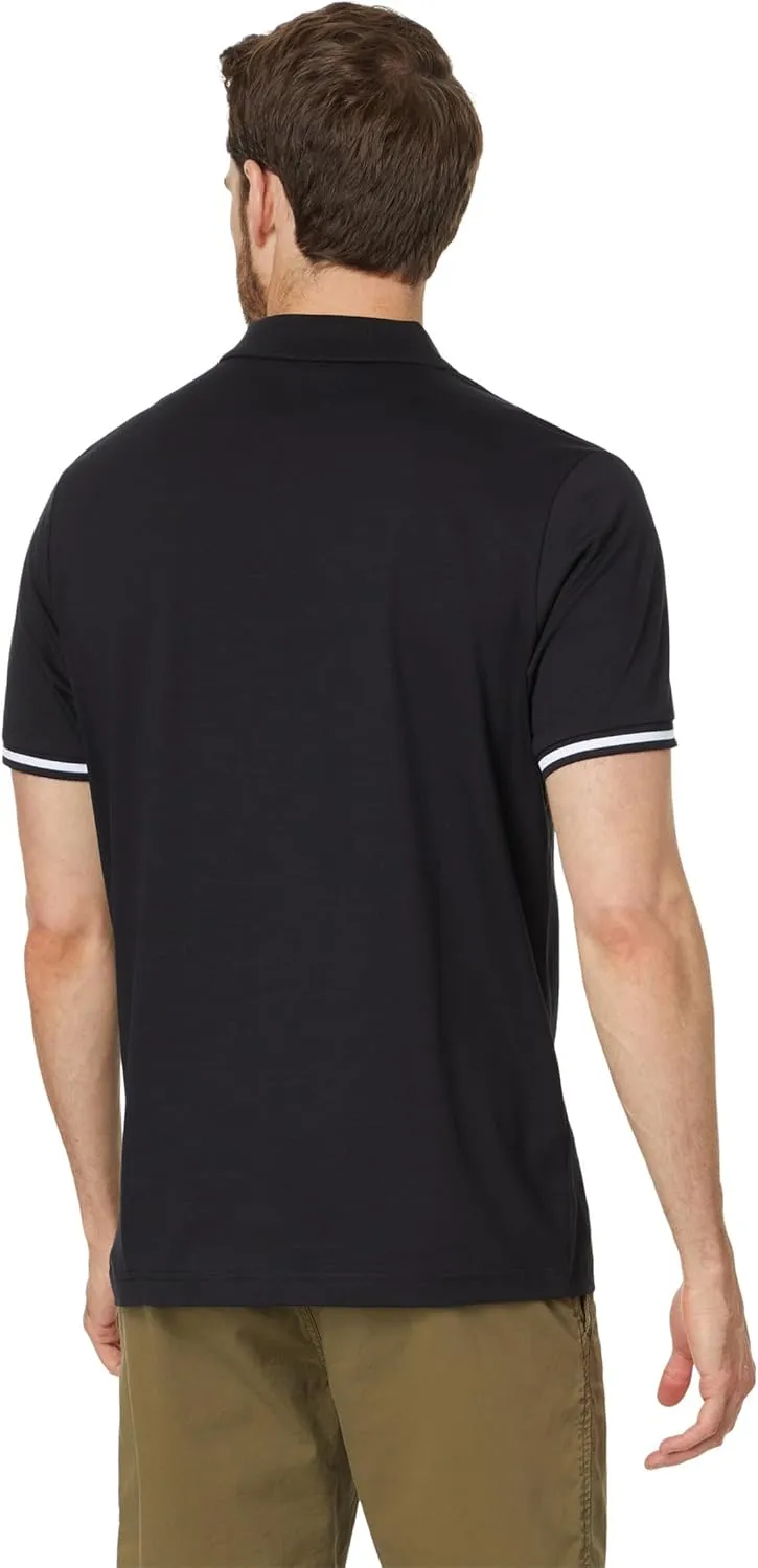U.S. Polo Assn. Men's Short Sleeve Thin Stripe Colorblock Jersey Knit Polo Shirt