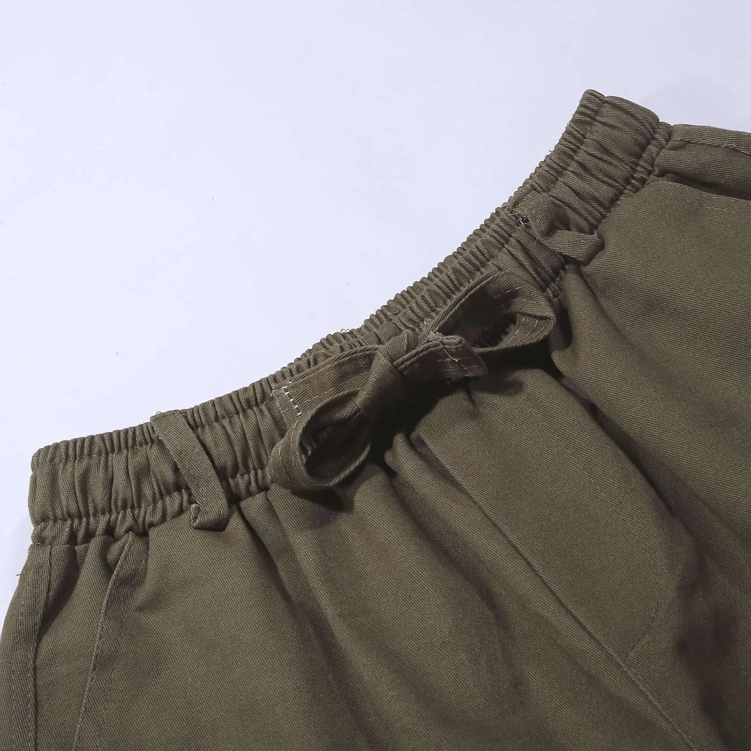 Utility Cargo Pants Men Scrub Work Pants Stretch Waist   Side Zipper Pockets Technicians Royal Blue & Hunter Green