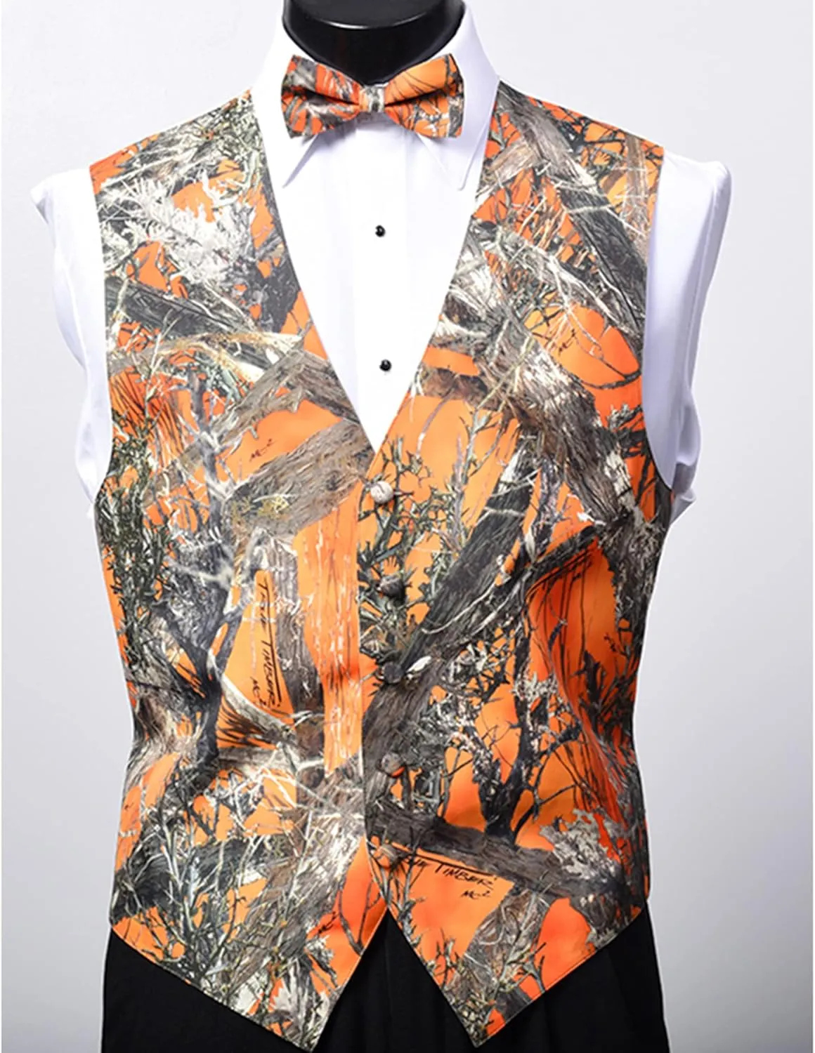 Vest For Men Camo Vest For Wedding Grooms Men's Hunting Sleeveless Camouflage Vest