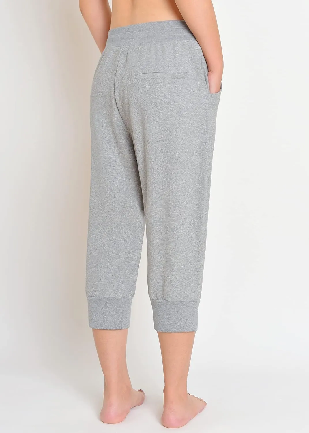 Weintee Women's Capri Joggers Jersey Sweatpants