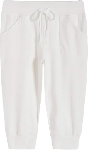 Weintee Women's Capri Joggers Jersey Sweatpants