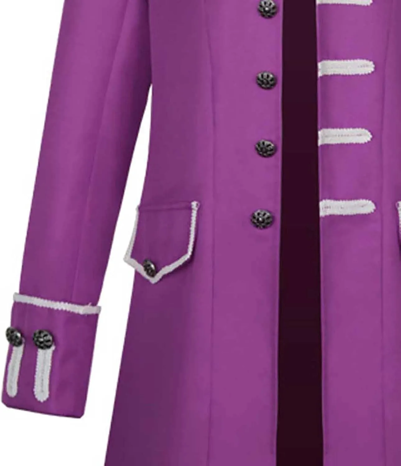 WENKOMG1 Halloween Costume For Men,Caribbean Pirate Style Jacket Cosplay Costume Medieval Captain Roleplay Coat