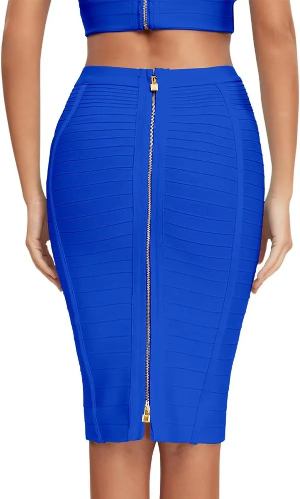 Women's Bandage Skirt High Waist Bandage Skirt Pencil Skirt