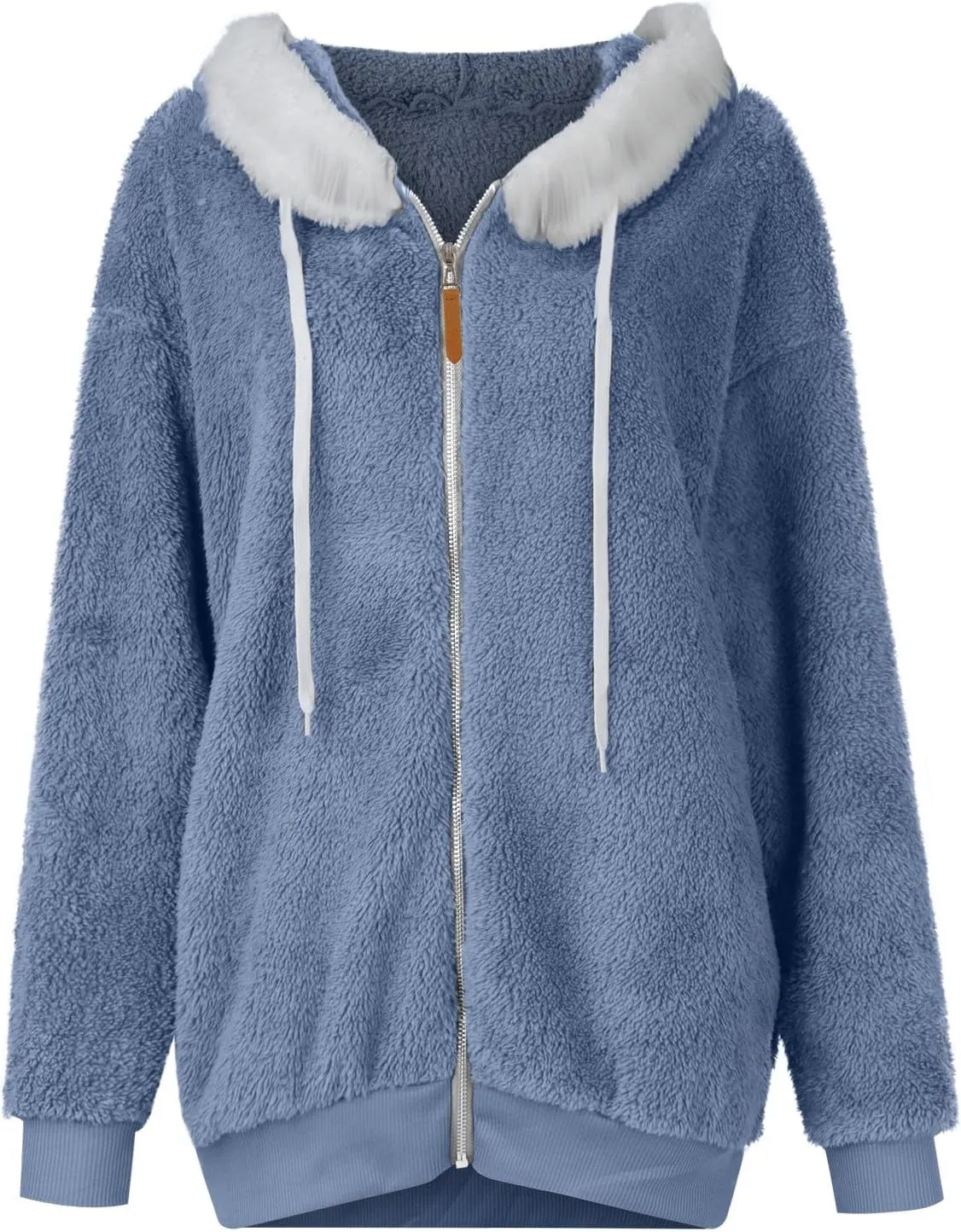 Womens Coat 2023 Plush Sweatshirt Fuzzy Winter Fleece Warm Hoodie Outwear Fashion Plus Size Sharpa Jacket