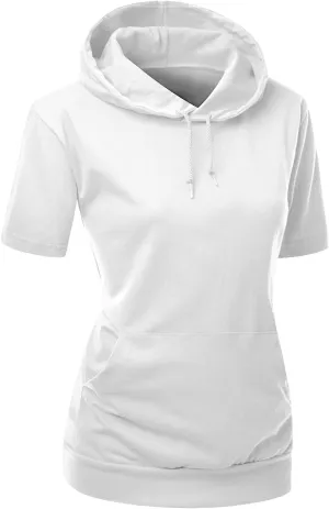 Women's Cotton Zip up Hoodie T-Shirt