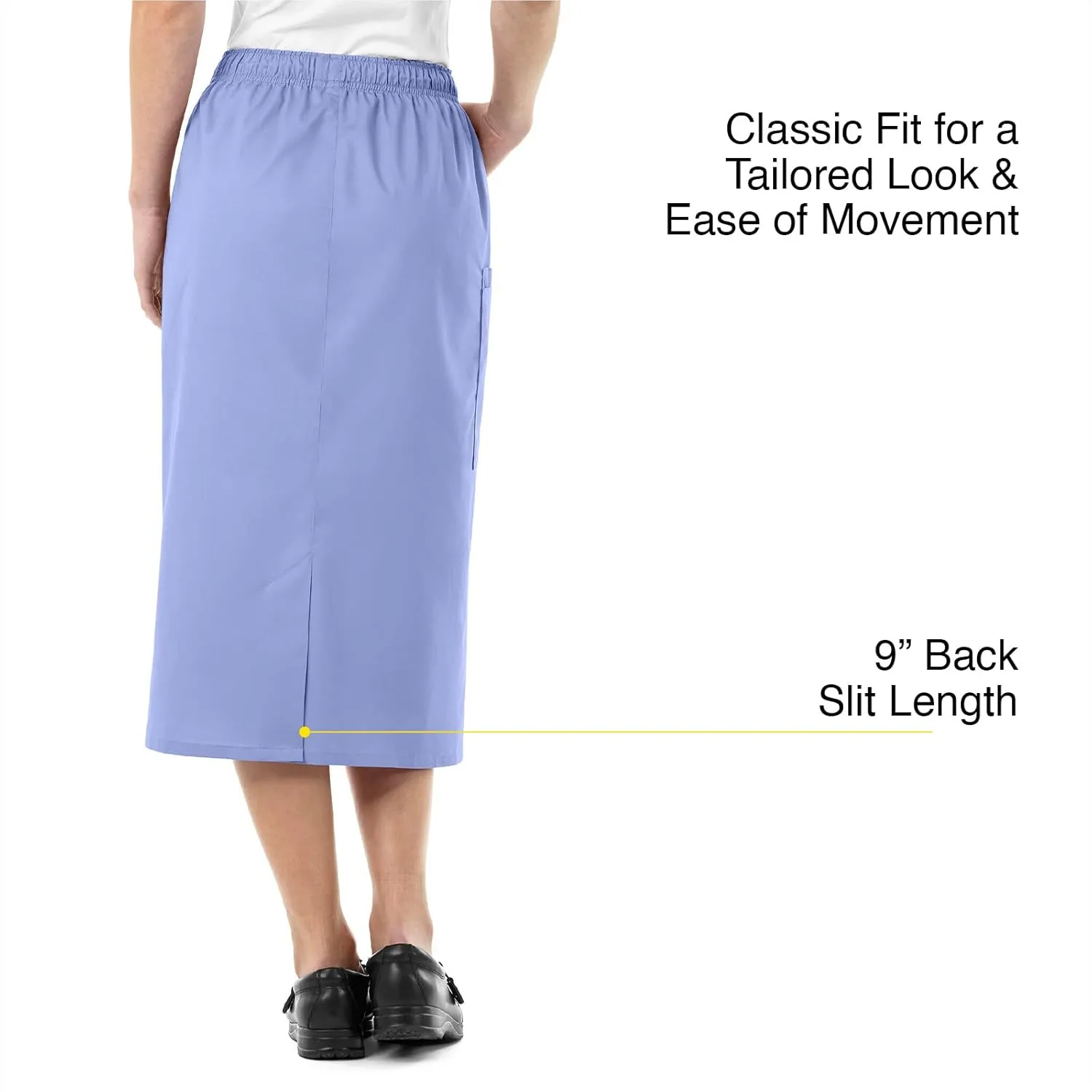 WonderWink Women's Wonderwork Pull-on Cargo Scrub Skirt